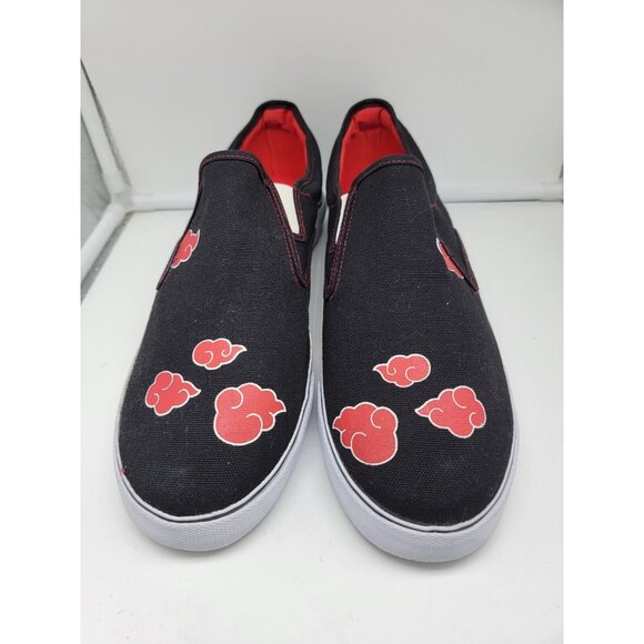 Naruto Shippuden Akatsuki Slip On Canvas Sneaker Shoes 2002 Shonen Jump Size 13 - Picture 6 of 12